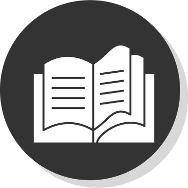 Kitap simgesinin vektör illüstrasyonu 