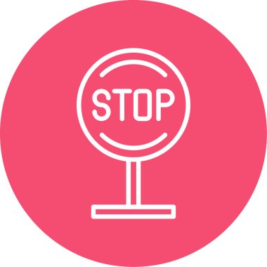 Kes şunu. Web simgesi basit illüstrasyon 