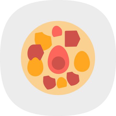 Khai falo düz simgesi, vektör illüstrasyonu 