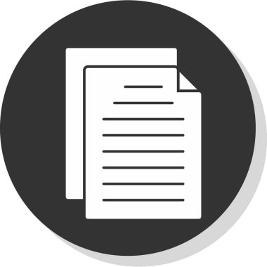 Belge. Web simgesi basit tasarım