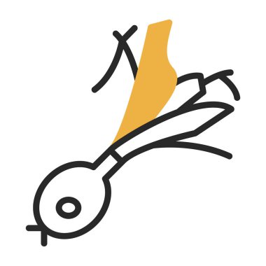 Soğan vektörü simgesi, illüstrasyon 