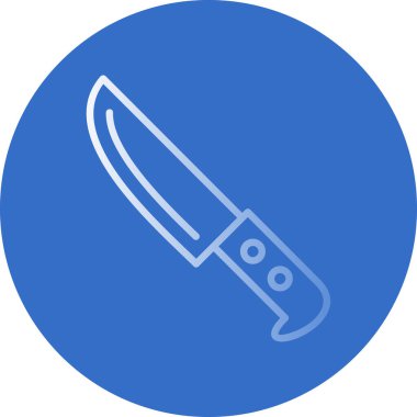 Bıçak düz simgesi, vektör illüstrasyonu 