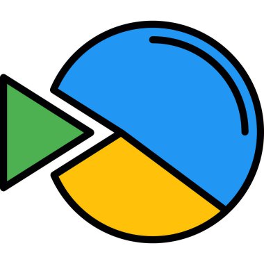 pasta grafiği vektör çizim