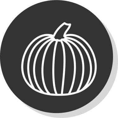 Pumpkin web icon vector illustration