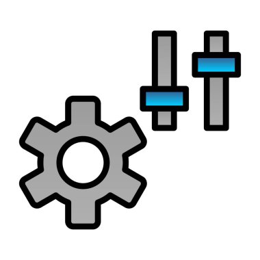 vektör renk çizgisi simgesi ayarlanıyor