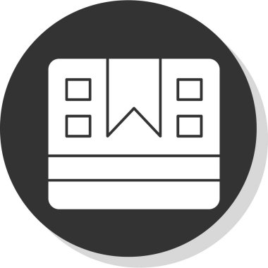 Paket kutusu simgesi, vektör illüstrasyonu 