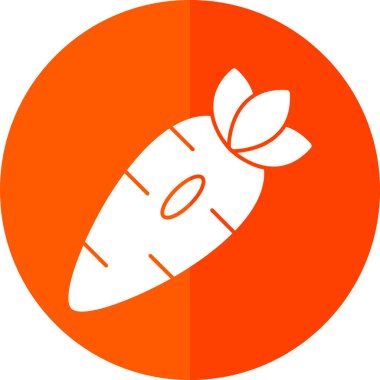 Düz bir havuç simgesi