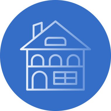 Bina. Web simgesi basit illüstrasyon 