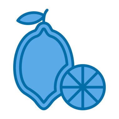 lemon. Web simgesi basit illüstrasyon