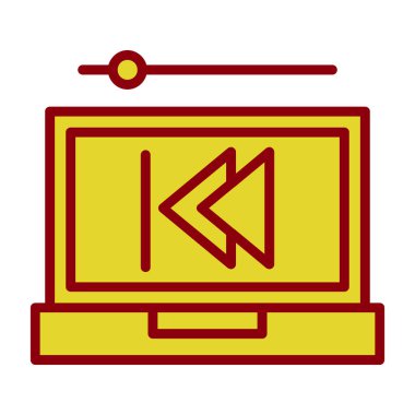 Geri dön, oku geri götür, sol vektör simgesi. Geriye, önceki düğme 