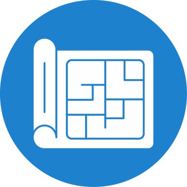 Şablon simgesi, vektör illüstrasyonu basit tasarım