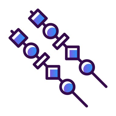 Molekül. Web simgesi basit tasarım