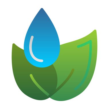 Ekoloji logosu vektör illüstrasyonu. yeşil yaprak logosu.