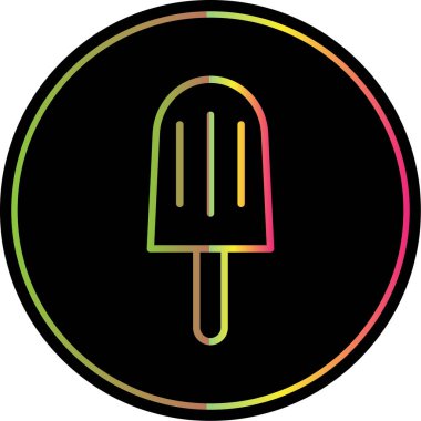 dondurma ikonu vektör illüstrasyonu