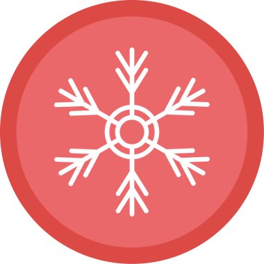 Kar tanesi simgesi, basit vektör çizim 