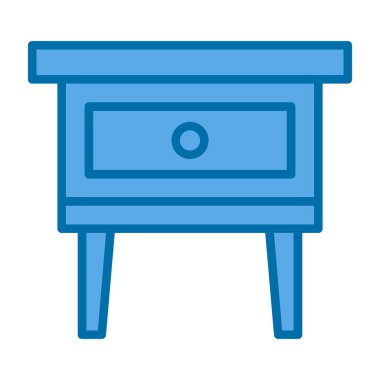 Masa. Web simgesi basit illüstrasyon