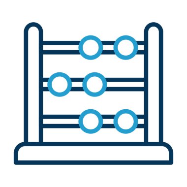 abacus web simgesi vektör illüstrasyonu