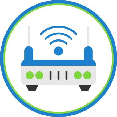 wifi internet yönlendirici vektör çizimi 