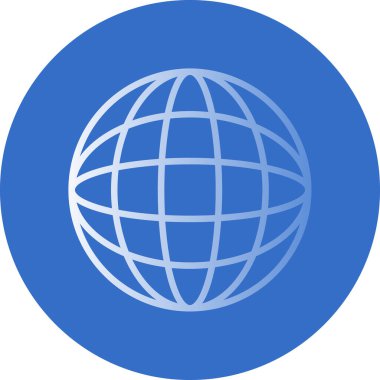 Dünya çapında simge vektör illüstrasyonu 