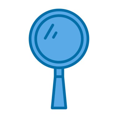 Büyütme camı izole edilmiş ikon web illüstrasyon tasarımı