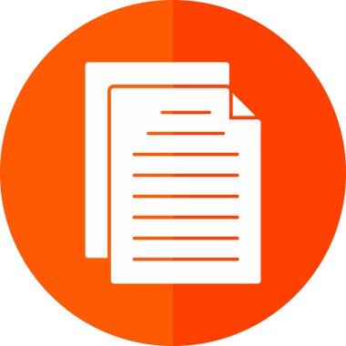 Belge. Web simgesi basit tasarım