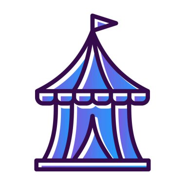 Sirk çizgisi vektör simgesi