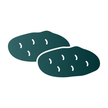 Patates. Web simgesi basit illüstrasyon 