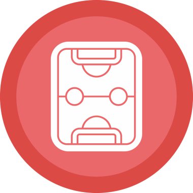 Hokey alanı simgesi, vektör illüstrasyon tasarımı