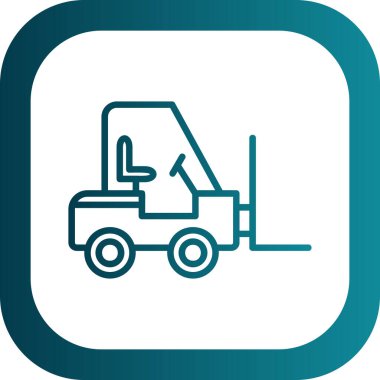 vector illustration of Forklift icon 
