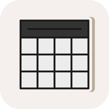 Takvim simgesini. Düz tasarım