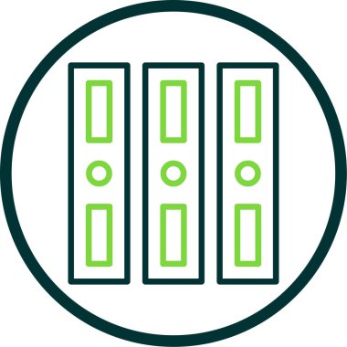 veri sunucu vektör çizgisi simgesi