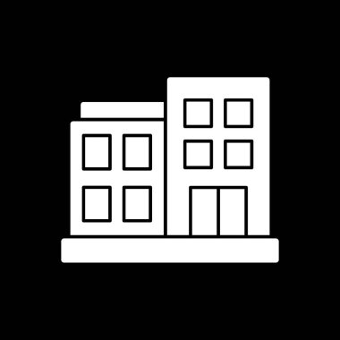 Bina. Web simgesi basit illüstrasyon 