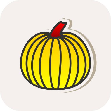 Pumpkin web icon vector illustration