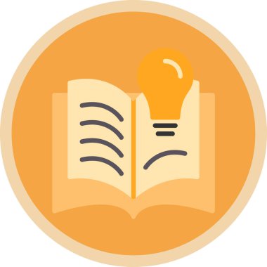 ampul düz simgesi, vektör, illüstrasyon