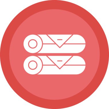 Yumurta ruloları web simgesi basit tasarım resimleme arkaplanı 