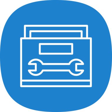 araba aküsü vektör illüstrasyonu