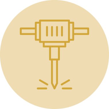 Modern matkap simgesinin vektör illüstrasyonu