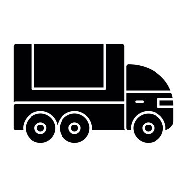 Kamyon. Web simgesi basit illüstrasyon 