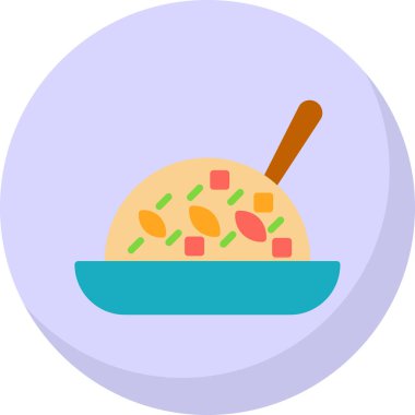 yiyecek vektörü simgesi modern illüstrasyon