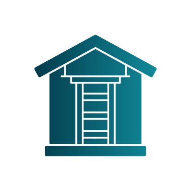 bina simgesi, vektör illüstrasyonu