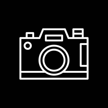 Kamera. Web simgesi basit illüstrasyon