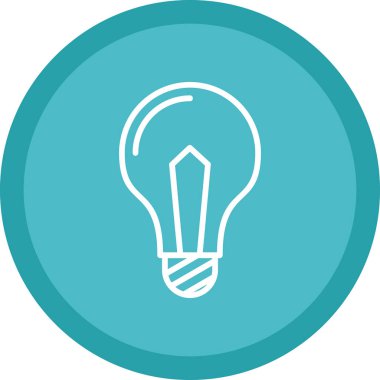 Ampul simgesi web basit illüstrasyon