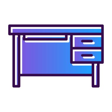 masa mobilyası simgesi vektör çizimi çizimi