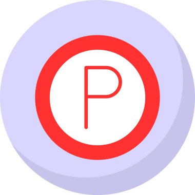 araba park simgesi vektör illüstrasyon                  