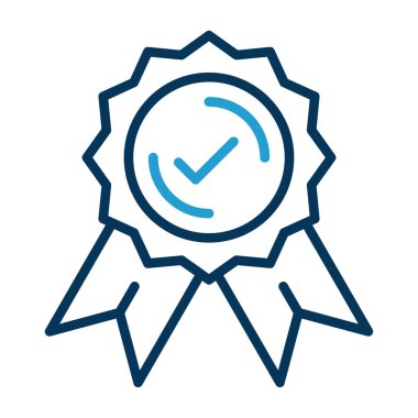 Rozet. Web simgesi basit illüstrasyon