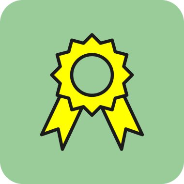 Madalya Web simgesi basit illüstrasyon 