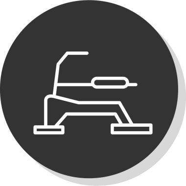 koşu bandı simgesi vektör çizimi