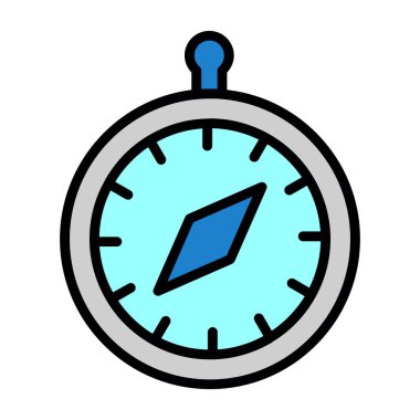 vector illustration of Compass modern icon            