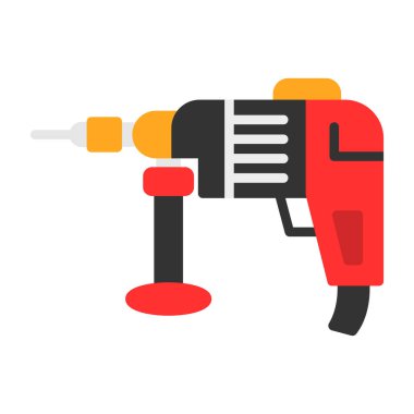 Sondaj makinesi ikon vektör çizimi