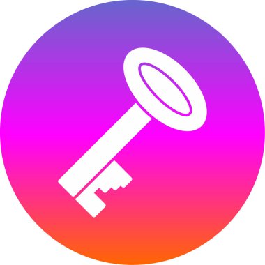 Anahtar. Web simgesi basit illüstrasyon